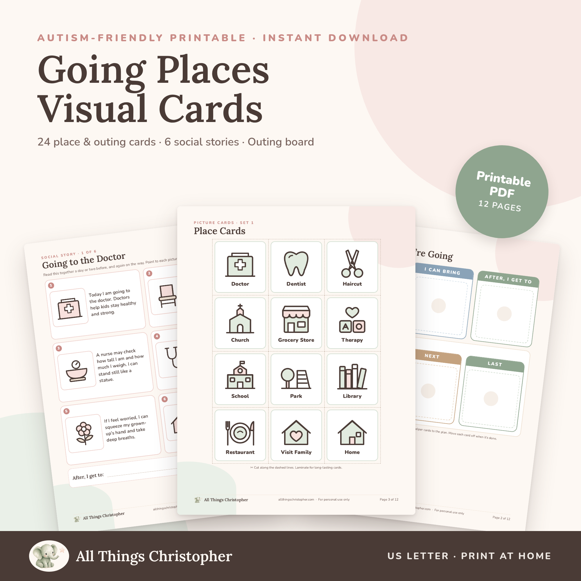Going Places Visual Cards