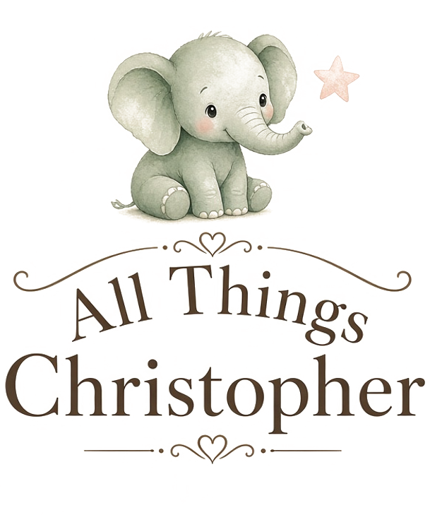 All Things Christopher elephant logo